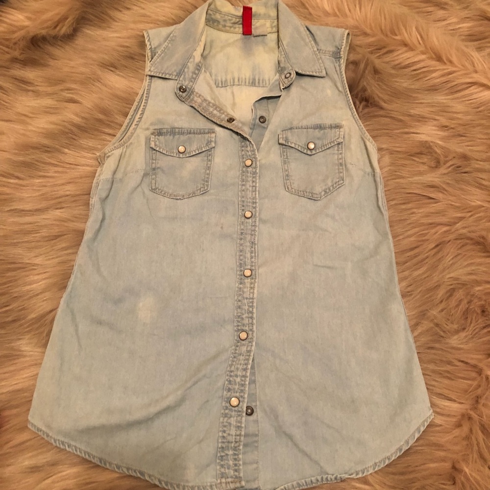H&M denim blouse